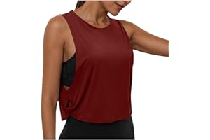 KUIH Gym Tops for Women UK Loose Basic Vest Sleeveless T-Shirts Athletic Tank Top Quick Dry Yoga Tees Workout Sports Tops for Fitness Running Walking