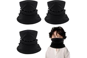 SKHAOVS Paquete de 3 calentadores de cuello de invierno para niños, bufandas de cuello para niños y niñas, calentador de cuello para niños, bufanda para niños, bufanda para niños, bufanda para niños,