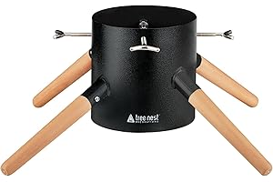 Tree Nest Weihnachtsbaumständer Christbaumständer Baumständer Weihnachtsbaum Standfuß Ständer mit Wassertank für Große Bäume - Family Christmas Tree Stand für Bäume bis 3m, 5-13cm Stamm Schwarz