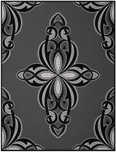 Bocasa Biederlack 220 x 240 cm Thermosoft Top Facette Blanket Throw, Black