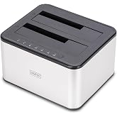 DIGITUS DA-71540-2 &ndash; Dual SATA HDD Docking Station &ndash; USB 3.0 &ndash; 2.5 inch/3.5 inch SSD and &ndash; SATA 3 &ndash; Clone for Hard Disk