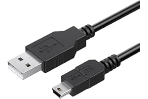 YISICA 1.8M Charger Cable for PS3 Controller Charger, USB 2.0 Type A to Mini B Cable, Mini USB Data Charging Cord for Sony Playstation 3/ PS3 Slim/PS Move Controllers GoPro,HD,Dash Cam,MP3 Player