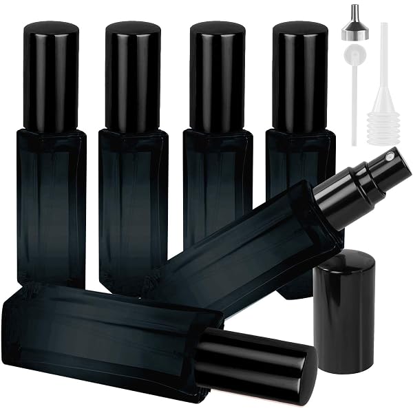 8x Leere Glas-Sprühflaschen 5 Ml Mit Feinem Sprühnebel - Für Parfüm, ätherische Öle & Reisen