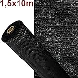  ARTISEC Malla de sombreo ocultación Lona Sombra Color Negra 1,5x10m Metros rejas
