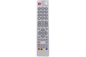 ELECTRAWIZ Replacement Sharp TV Remote Control SHW/RMC/0121 with F-Play Netflix YouTube and 3D Buttons, No Set Up Required