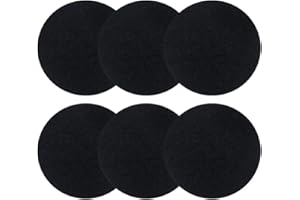 DDLUCK Mülleimer Komposteimer Aktivkohlefilter,18.5cm Verdickung Küche Kompost Abfalleimer Kohlefilter, Küchen Kompostbehälter Filter,Mit Deckel Küchenkomposter Küchenabfalleimer Matte (Schwarz, 7.25")