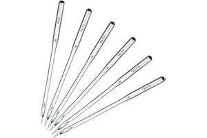 HUANGXINYU 100 Pcs Sewing Machine Needles, Universal Heavy Duty 65/9 75/11 80/12 90/14 100/16 110/18 Machine Needles for Janome Brother Singer Home Sewing Machines Accessories