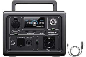 BLUETTI Centrale Elettrica Portatile EB3A, 268Wh LiFePO4 Batteria, 1 600W (1200W Picco) AC Uscita, Ricarica da 0-80% in 30 Minuti, Generatore Solare per Campeggio