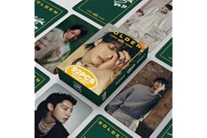 SKLTN 92 pezzi Bangtan Boys Photocard JUNG KOOK - Album di carte d'oro Mini Merch PhotoCards BTS Poster Lomo 60 biglietti e 32 adesivi regalo per fan