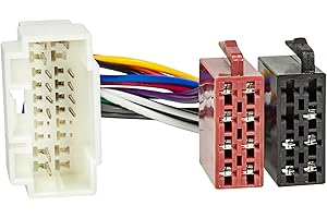 tomzz Audio 7017-000 Kabel adaptera radiowego kompatybilny z Honda Suzuki Fiat Sedici 2006 Opel Agila 2008 Nissan Pixo 2009 Standard ISO 16-pinowy