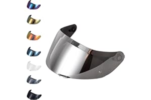 EvoParts Visiera GT4-1 GT4-2 compatibile casco AGV K1 K1S K5 K5S pinlock ready (Argento, L-ML-XL-XXL)