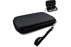 Goodshop001 7 Inch GPS Case Hard Drive Sat Nav Carrying Case with Hand Strap Protective Pouch Compatible with 6'' 7'' GPS Navigator Garmin Drivesmart 76 66 65 61 Tomtom GPS Navigation Cables Black