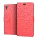 Produktbild Sony XA1 Plus Hülle RIFFUE® Premium Kunst PU Leder Tasche im Bookstyle Klapphülle mit Weiche Silikon Handyhalter Lederhülle für Sony Xperia XA1 Plus (5.5 Zoll) Brieftasche - Rot