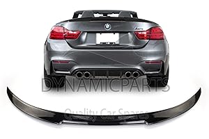 DYNAMIC PARTS QUALITY CAR SPARES Replacement For Bmw 4 Series F33 F83 Convertible M4 Style Rear Boot Lip Spoiler Piano Black