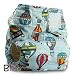 LittleBloom Baby Cloth Washable Reusable Nappy Pocket Diaper BAMBOO, Fastener:Hook-Loop, Pattern 50, Without Insert