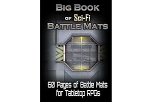 LOKE BATTLEMATS Libro de tablero: Big Book of Sci-Fi Battle Mats (A4)