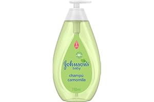 JOHNSON'S BABY JOHNSON’S Baby Shampoo Camomila con fórmula No llores más (750 ml), champú infantil para niños y bebés hipoalergénico y con pH equilibrado, champú sin parabenos