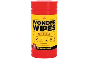 SIKA - Wonder Wipes Multi-Use Cleaning Wipes for the Building Trade - Specially Formulated to Clean Hands, Tools and Surfaces - 100 Wipes