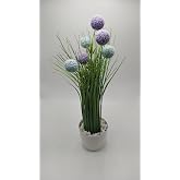 Ger&ccedil;ek&ccedil;i Yapay &Ccedil;i&ccedil;ek 45cm Saksılı (Model-7)