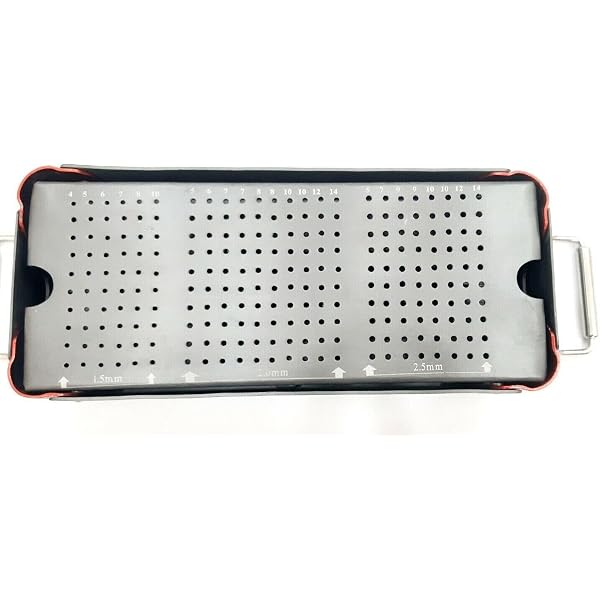 thumbnail interactive-video image 1 of Orthopedic Sterilization Case Box For 2.7mm Cortical Screws - Surgical Instrument Tray (India) 1 of 2