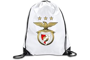 Etryrt Drawstring Bags, Drawstring Bag, Backpack, Golden Sport Lisboa SL Benfica Logo Drawstring Backpack Bag