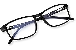 Aferelle ® Premium Blue Ray Cut Lens |Zero Power | UV420 with Anti-reflection | CR Lens TR90 Rectangle Frame Unisex Glasses F