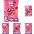 Ella's Kitchen Organic Strawberries and Bananas Puffs, 20g (Pack of 5)