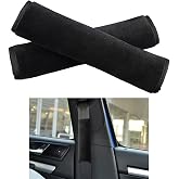 MEETTIKEY 2-Piece Vehicle Seat Belt Protector, Removable Seat Belt Protector, Neck/Shoulder Protection, Adults and