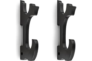 Ekkhysis Sword Wall Mount 2-Tier Hook Katana Holder Adjustable Display Hanger for Samurai Sword Tanto Rapier Light Saber Cosplay Blade Tanjirou Demon Slayer Weapon Rack…