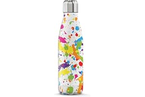 The Steel Bottle - Bottiglia termica in Acciaio Inox, Isolamento sottovuoto a doppia parete, Capacità 500 ml, Chiusura Ermetica, borraccia portatile