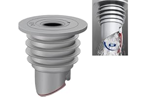 NEUYTIKY Waschmaschine Abflussschlauch Dichtung 45-50mm,Grau Rohrdichtung Silikon Dichtung für Ablaufschlauch,Abflussrohrdichtung für Waschmaschine,Wasserablaufrohr Dichtungsring für Zuhause,Küche