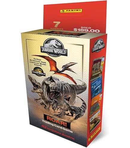Panini – Cartes Jurassic Movie 3 – 30ème Anniversaire – Boîte De 18 Pochettes (108 Cartes) – Collection Limitée