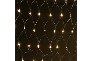 SELF IMPORT AGENCIES 160er LED Lichternetz 1x2m Warmweiß, Indoor und Outdoor, Lichterkette Christbaumlichterkette Aussenbeleuchtung Innenbeleuchtung Partydeko Partybeleuchtung Lichterdeko Dekoration