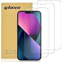 TQLGY Paquete De 2 Protectores De Pantalla Para IPhone 14/iPhone 13 / IPhone 13 Pro, Vidrio Templado 9H + Inastillable De Grado Militar, Instalación De Eliminación Automática De Polvo, HD