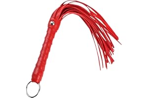 Goerpn Horse Whip Crop with Faux Leather,Riding Crop Paddle Tassel Whips with Anti-Slip Grip Gel Handle for Equestrian Outdoor Training Racing Show Practice Floggers for Cosplay Costume