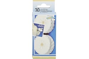Staufen Lot de 30 Attrape-Gouttes en Papier Absorbant, Ø 5 cm, Blanc