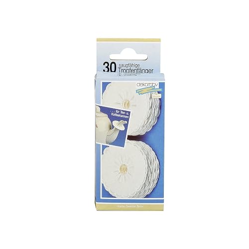 Papier-Tropfenfänger saugfähig, Ø 5 cm, 30er