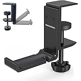 aceyoon Headset Stand Pliable Support Casque Universel Réglable en Aluminium Porte Casque Bureau avec Organiseur de Câble pou