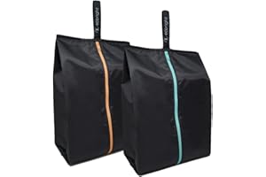 ECO RIGHT EcoRight Housse Chaussure | Lot de 2 Sacs à Chaussures de Voyage et Sport | Hydrofuge et léger | Plastique Recyclé Sac | Sac à Bagages et Organisateur pour Hommes et Femmes