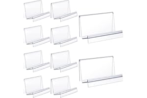 QUNCLAY 10 piezas de acrílico transparente de la cartera del soporte de exhibición del bolso del bolso del soporte de exhibición cosmético de los estantes de la joyería del soporte