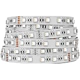 BTF-LIGHTING 5050 RGBW RGB+Warmweiß(2700K-3000K) 4 Farben in 1 LED 5m 60LEDs/m Mehrfarbiges LED-Leuchtband IP30 Nicht wasserd