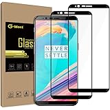 G-Most OnePlus 5T Screen Protector [2-PACK], 1+5T [Full Adhesive] [Full Screen Coverage] HD Tempered Glass Screen Cover Shiel