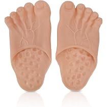 1 Par De Botines De Pies Peludos De Halloween – Fundas De Látex De 31x10 Cm | Accesorios De Monstruo Para Disfraces