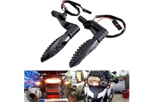 TUINCYN Luz de señal de giro para motocicleta, intermitentes LED traseros, intermitentes, compatibles con BMW F650GS F700GS F800G F800R F800S F800ST HP2 Sport R1200R G310GS G310R ámbar(2 unidades)