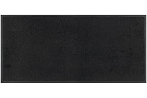 wash+dry Fußmatte, Polyamid, Schwarz, 75x35 cm