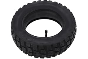 01 02 015 Pneu 255x80, Chambre à air 10x2.50 Résistance à l'usure du Pneu extérieur Bonne adhérence Caoutchouc Stable Flexible pour Les Roues arrière du Moteur