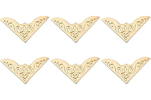 HEALLILY 20pcs Libro Cartella di Libri Cartelle d'Angolare Proteggi Album Cartelle Dorato Metallico Scrapbookmenu Angolo Copertina Guadagno Ferro Prenota Protezione Angolo Libro Metalli