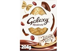 DEPLENTY Galaxys Minstrels Milk Chocolate Large Easter Egg 204g- Easter Egg Chocolate Treats For Galaxy Lover –Chocolate easter Egg Gift Treats 2025
