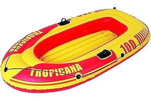 Jilong Canotto Tropicana 100, Canotto, 185x98x28cm, Giallo/Rosso
