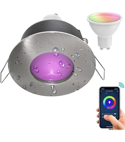 Faretto LED Da Incasso Smart WiFi Bluetooth 5W RGB+CW+WW Dimmerabile - Controllo Vocale Alexa E Google Home